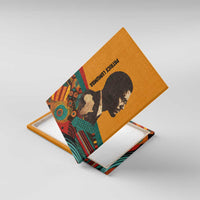 Patrice Lumumba Canvas Wall Art with Profile Portrait and Bold Africa Will Rise Statement - Wonder Print Shop