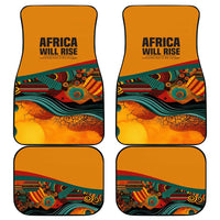 Patrice Lumumba Car Mats with Profile Portrait and Bold Africa Will Rise Statement - Wonder Print Shop