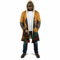 Patrice Lumumba Cloak with Profile Portrait and Bold Africa Will Rise Statement - Wonder Print Shop