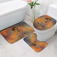 Patrice Lumumba Bathroom Set with Line Art Portrait and Truth Cannot Be Killed Inspirational Quote - Wonder Print Shop