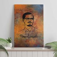 Patrice Lumumba Canvas Wall Art with Line Art Portrait and Truth Cannot Be Killed Inspirational Quote - Wonder Print Shop