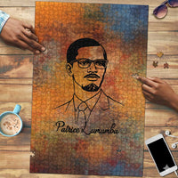 Patrice Lumumba Puzzle with Line Art Portrait and Truth Cannot Be Killed Inspirational Quote - Wonder Print Shop