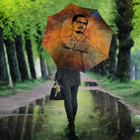 Patrice Lumumba Umbrella with Line Art Portrait and Truth Cannot Be Killed Inspirational Quote - Wonder Print Shop