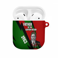 Jomo Kenyatta AirPods Case Patriotic Colors Design and Father of the Kenyan Nation Tribute - Wonder Print Shop