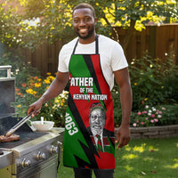 Jomo Kenyatta Apron Patriotic Colors Design and Father of the Kenyan Nation Tribute - Wonder Print Shop