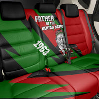 Jomo Kenyatta Back Car Seat Cover Patriotic Colors Design and Father of the Kenyan Nation Tribute - Wonder Print Shop