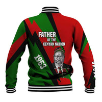 Jomo Kenyatta Baseball Jacket Patriotic Colors Design and Father of the Kenyan Nation Tribute - Wonder Print Shop