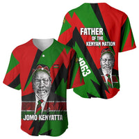 Jomo Kenyatta Baseball Jersey Patriotic Colors Design and Father of the Kenyan Nation Tribute - Wonder Print Shop