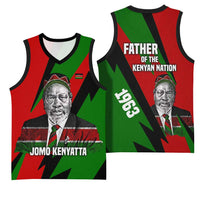Jomo Kenyatta Basketball Jersey Patriotic Colors Design and Father of the Kenyan Nation Tribute - Wonder Print Shop