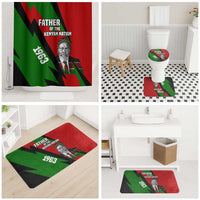 Jomo Kenyatta Bathroom Set Patriotic Colors Design and Father of the Kenyan Nation Tribute - Wonder Print Shop