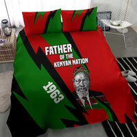 Jomo Kenyatta Bedding Set Patriotic Colors Design and Father of the Kenyan Nation Tribute - Wonder Print Shop