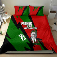 Jomo Kenyatta Bedding Set Patriotic Colors Design and Father of the Kenyan Nation Tribute - Wonder Print Shop