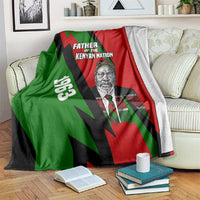 Jomo Kenyatta Blanket Patriotic Colors Design and Father of the Kenyan Nation Tribute - Wonder Print Shop