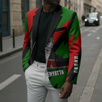 Jomo Kenyatta Blazer Patriotic Colors Design and Father of the Kenyan Nation Tribute - Wonder Print Shop