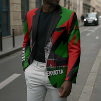 Jomo Kenyatta Blazer Patriotic Colors Design and Father of the Kenyan Nation Tribute - Wonder Print Shop