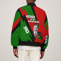 Jomo Kenyatta Bomber Jacket Patriotic Colors Design and Father of the Kenyan Nation Tribute - Wonder Print Shop