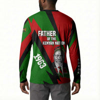Jomo Kenyatta Button Sweatshirt Patriotic Colors Design and Father of the Kenyan Nation Tribute