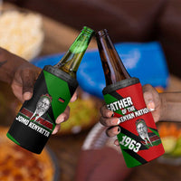 Jomo Kenyatta 4 in 1 Can Cooler Tumbler Patriotic Colors Design and Father of the Kenyan Nation Tribute - Wonder Print Shop