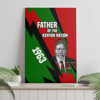Jomo Kenyatta Canvas Wall Art Patriotic Colors Design and Father of the Kenyan Nation Tribute - Wonder Print Shop
