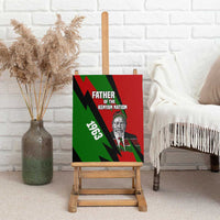 Jomo Kenyatta Canvas Wall Art Patriotic Colors Design and Father of the Kenyan Nation Tribute - Wonder Print Shop