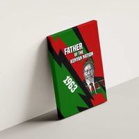 Jomo Kenyatta Canvas Wall Art Patriotic Colors Design and Father of the Kenyan Nation Tribute - Wonder Print Shop