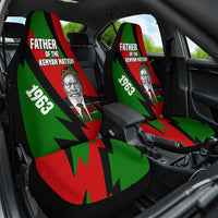 Jomo Kenyatta Car Seat Cover Patriotic Colors Design and Father of the Kenyan Nation Tribute - Wonder Print Shop