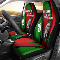 Jomo Kenyatta Car Seat Cover Patriotic Colors Design and Father of the Kenyan Nation Tribute - Wonder Print Shop