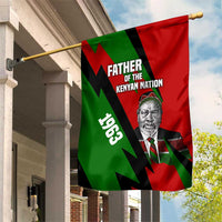 Jomo Kenyatta Garden Flag Patriotic Colors Design and Father of the Kenyan Nation Tribute - Wonder Print Shop