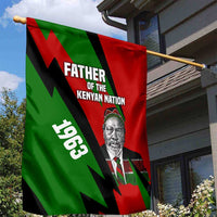 Jomo Kenyatta Garden Flag Patriotic Colors Design and Father of the Kenyan Nation Tribute - Wonder Print Shop
