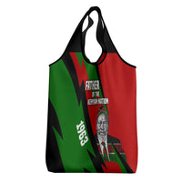 Jomo Kenyatta Grocery Bag Patriotic Colors Design and Father of the Kenyan Nation Tribute - Wonder Print Shop