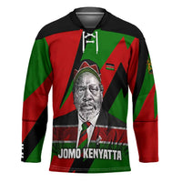 Jomo Kenyatta Hockey Jersey Patriotic Colors Design and Father of the Kenyan Nation Tribute - Wonder Print Shop