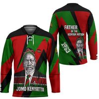 Jomo Kenyatta Hockey Jersey Patriotic Colors Design and Father of the Kenyan Nation Tribute - Wonder Print Shop