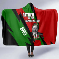 Jomo Kenyatta Hooded Blanket Patriotic Colors Design and Father of the Kenyan Nation Tribute - Wonder Print Shop