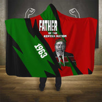 Jomo Kenyatta Hooded Blanket Patriotic Colors Design and Father of the Kenyan Nation Tribute - Wonder Print Shop