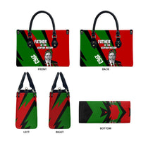 Jomo Kenyatta Leather Bag Patriotic Colors Design and Father of the Kenyan Nation Tribute - Wonder Print Shop