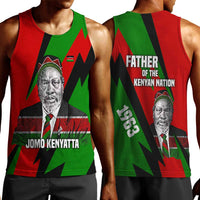 Jomo Kenyatta Men Tank Top Patriotic Colors Design and Father of the Kenyan Nation Tribute - Wonder Print Shop