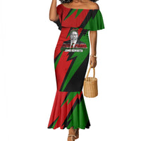 Jomo Kenyatta Mermaid Dress Patriotic Colors Design and Father of the Kenyan Nation Tribute - Wonder Print Shop
