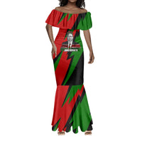 Jomo Kenyatta Mermaid Dress Patriotic Colors Design and Father of the Kenyan Nation Tribute - Wonder Print Shop