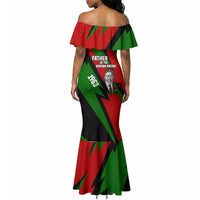 Jomo Kenyatta Mermaid Dress Patriotic Colors Design and Father of the Kenyan Nation Tribute - Wonder Print Shop