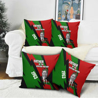 Jomo Kenyatta Pillow Cover Patriotic Colors Design and Father of the Kenyan Nation Tribute - Wonder Print Shop