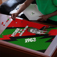 Jomo Kenyatta Puzzle Patriotic Colors Design and Father of the Kenyan Nation Tribute - Wonder Print Shop