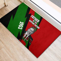 Jomo Kenyatta Rubber Doormat Patriotic Colors Design and Father of the Kenyan Nation Tribute - Wonder Print Shop