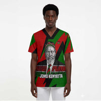 Jomo Kenyatta Scrub Top Patriotic Colors Design and Father of the Kenyan Nation Tribute - Wonder Print Shop