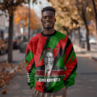 Jomo Kenyatta Sweatshirt Patriotic Colors Design and Father of the Kenyan Nation Tribute - Wonder Print Shop