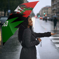 Jomo Kenyatta Umbrella Patriotic Colors Design and Father of the Kenyan Nation Tribute - Wonder Print Shop