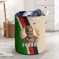 Jomo Kenyatta Laundry Basket Uhuru and Kenyan Heritage Quote Tribute - Wonder Print Shop