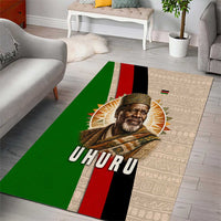 Jomo Kenyatta Area Rug Uhuru and Kenyan Heritage Quote Tribute - Wonder Print Shop