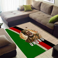 Jomo Kenyatta Area Rug Uhuru and Kenyan Heritage Quote Tribute - Wonder Print Shop