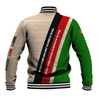 Jomo Kenyatta Baseball Jacket Uhuru and Kenyan Heritage Quote Tribute - Wonder Print Shop