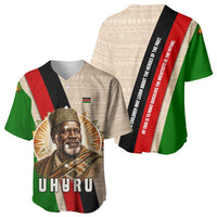 Jomo Kenyatta Baseball Jersey Uhuru and Kenyan Heritage Quote Tribute - Wonder Print Shop